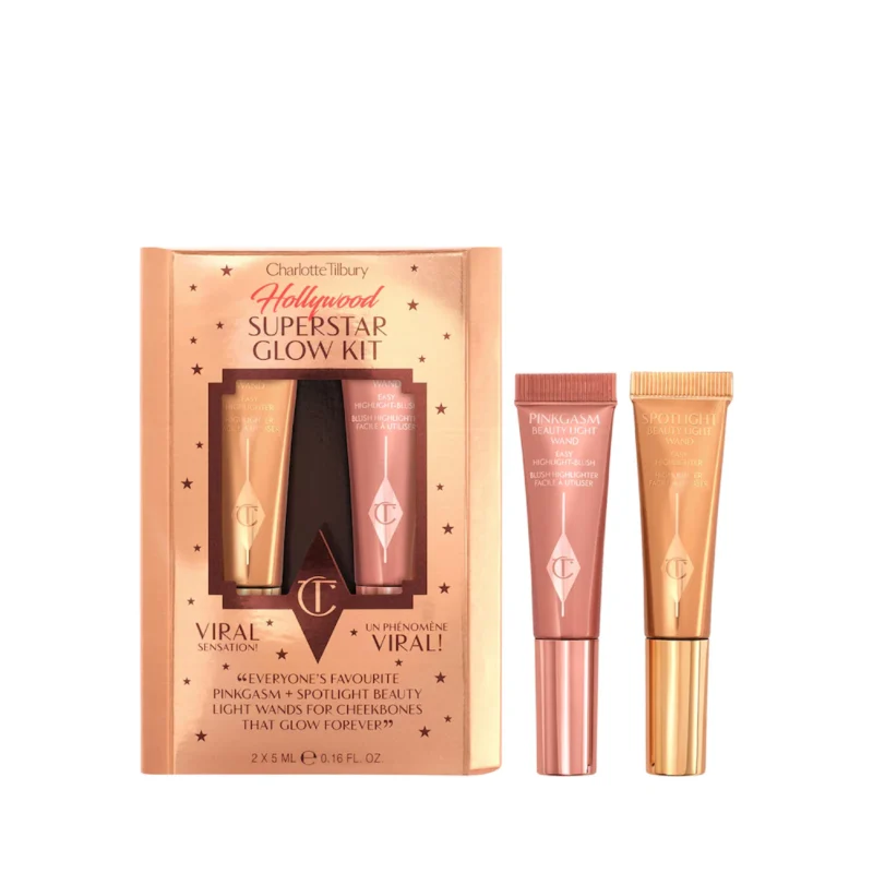 Charlotte Tilbury  Coffret cadeau Mini Hollywood Superstar Beauty Highlighter Wand Duo