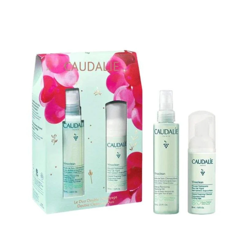 Coffret Caudalie Mousse & Huile Démaquillante