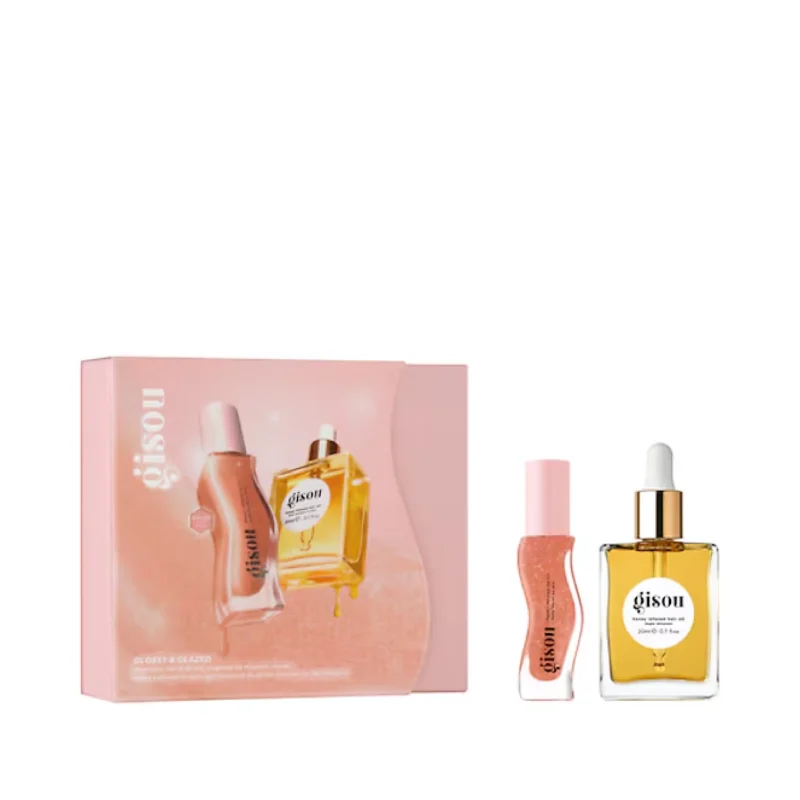 Glossy & Glazed - Coffret Duo Huile Cheveux et Huile à Lèvres