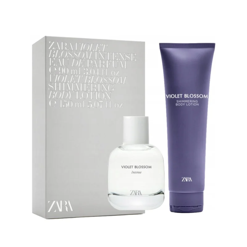 Perfume Zara Violet Blossom Intense Eau De Perfume Body Lotion Original
