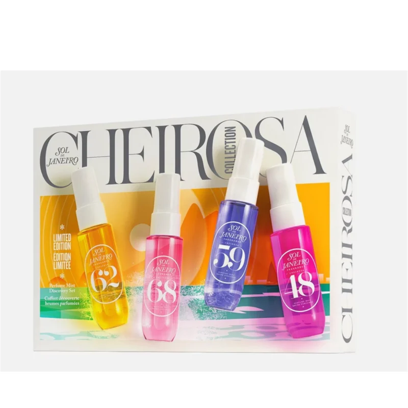 Sol de Janeiro Cheirosa Discovery Set – 4x30ml Brume Parfumée pour Corps & Cheveux – Coffret Parfum – Cheirosa 62, 68, 59 & 48