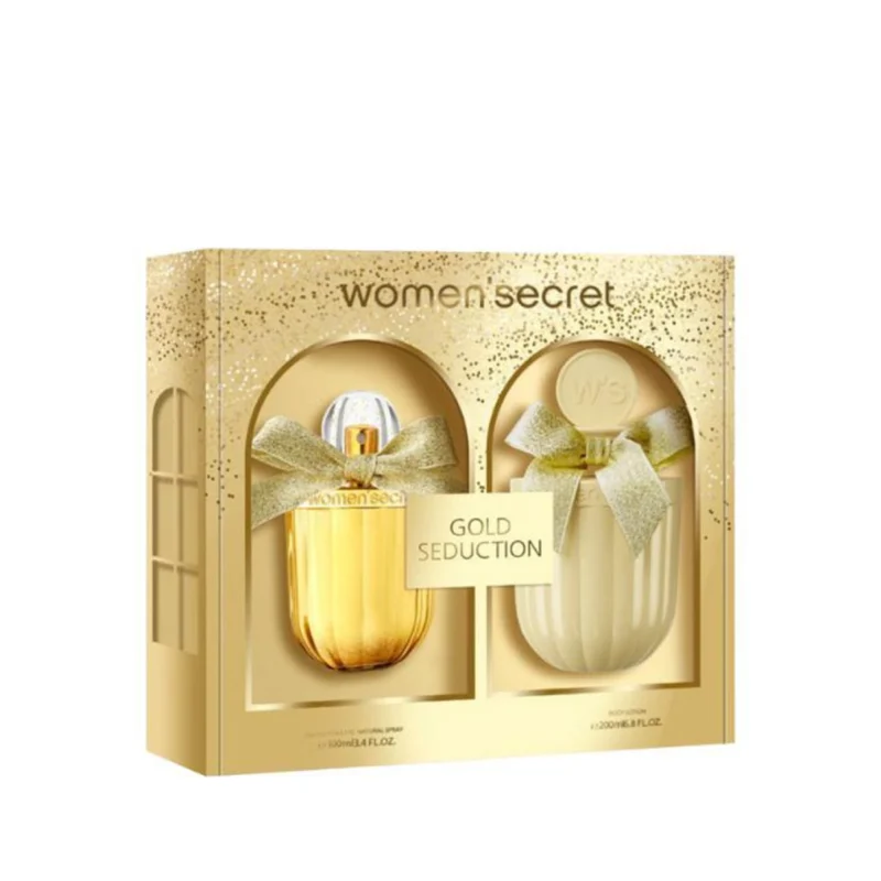 WOMEN SECRET GOLD SEDUCTION SET EDP 100ML+ BODY LOTION 200ML