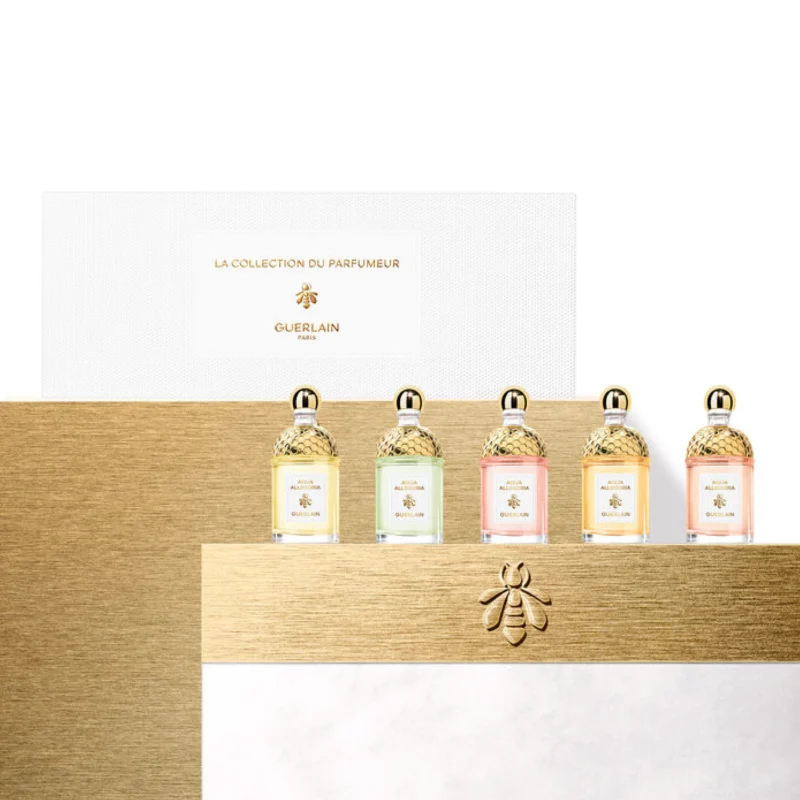 le coffret collection aqua Allegoria collection de cinq parfums Coffret miniatures 5x7,5ml