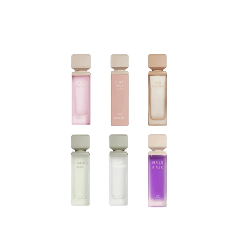 Coffret Lady Collection d'Assaf Perfumes | 6 flacons de 100 ml d'eau de parfum | Livraison rapide