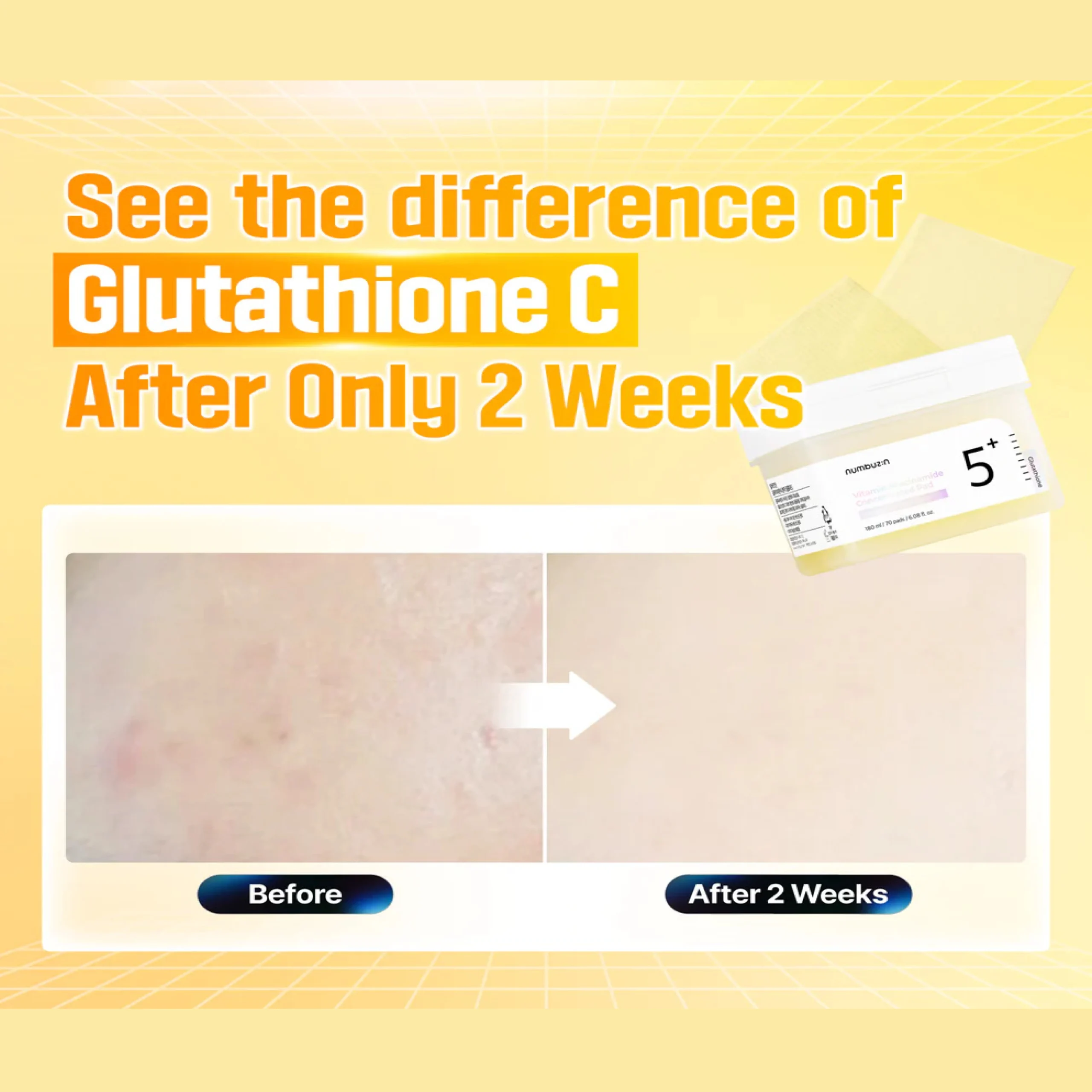 No.5+ Glutathione Vitamin Concentrated Toner Pads – Image 3